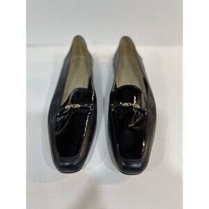 Women's Enzo Angiolini Liberty Black Leather look at the photos- Size 7N